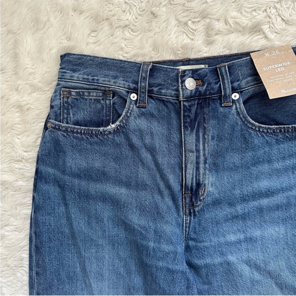 Madewell Jeans Superwide-Leg High-Rise Fannin Wash NWT
